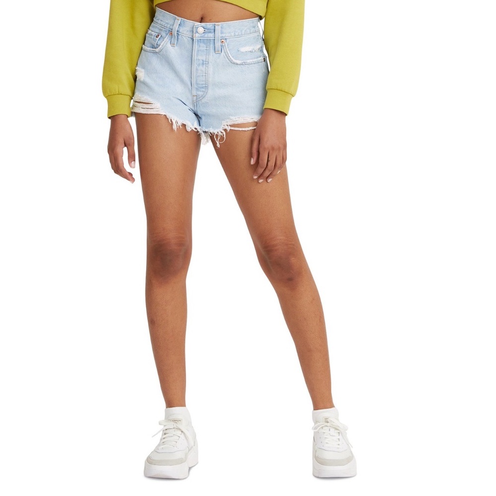 Levi’s Original 502 Women's Light Blue Denim Shorts 25